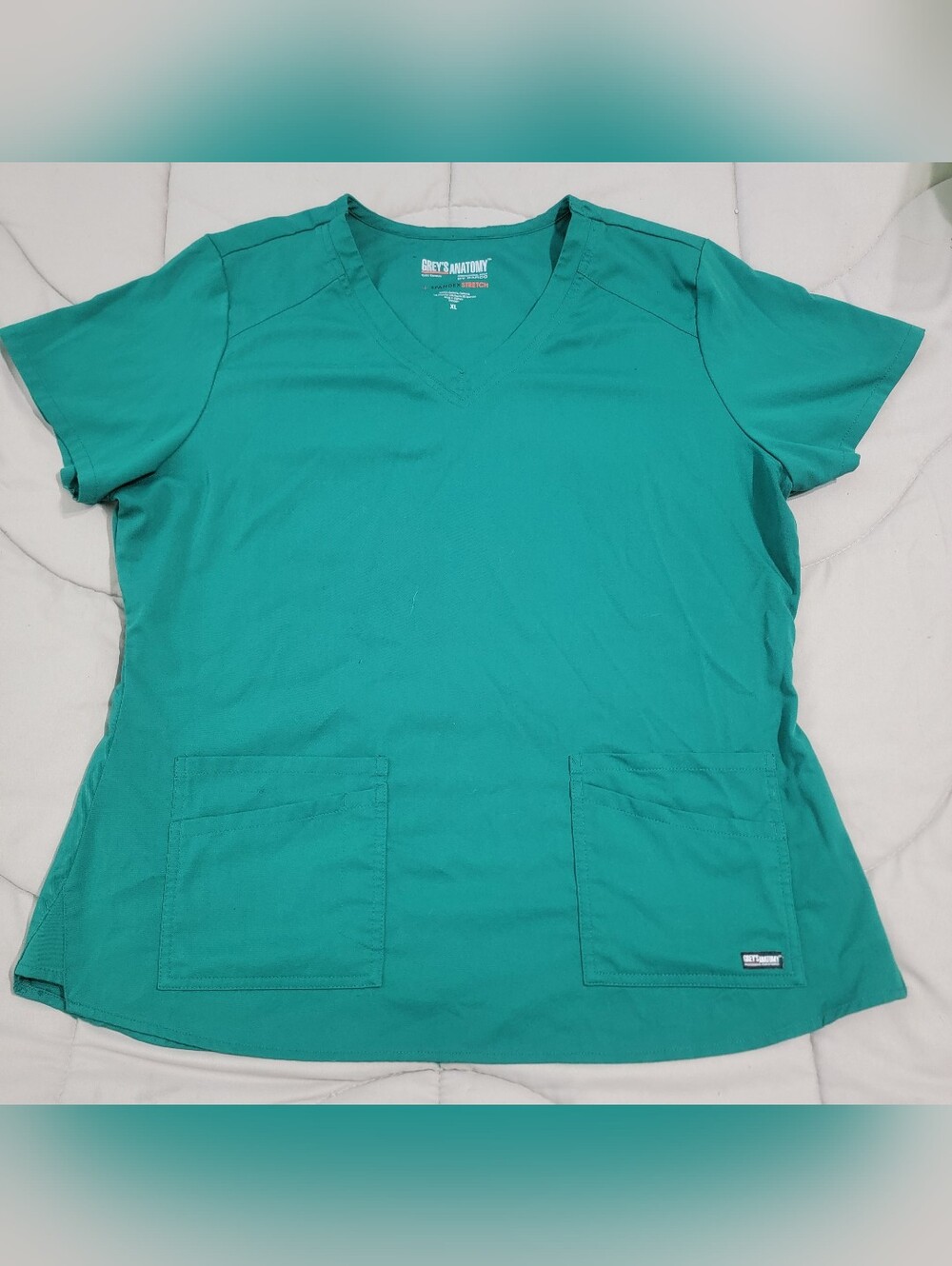Grey's Anatomy by Barco Green 3-Pocket Scrub Top - Size XL